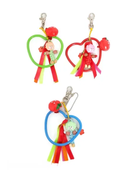 Geantă Amir Slama cu motiv cu inimi roșu