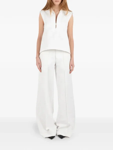 Pantaloni Société Anonyme alb