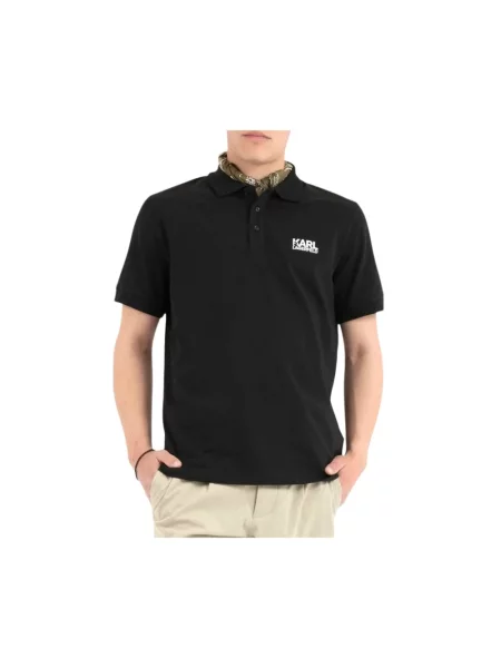 KARL LAGERFELD Polo czarny