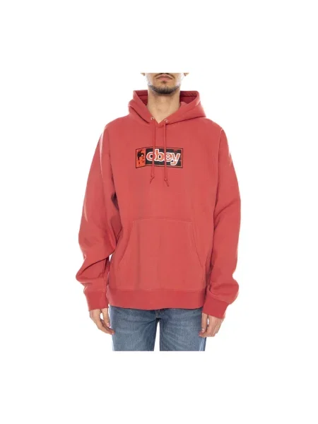 Bluza polarowa Obey polarowa czerwona