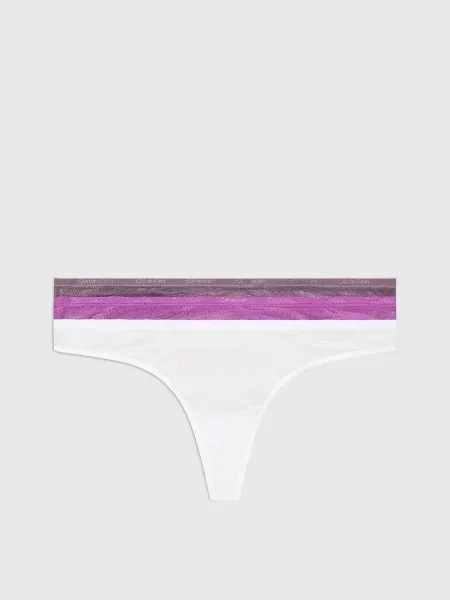 Набір трусів Calvin Klein Underwear Sheer Lace поліамід/еластан сірий