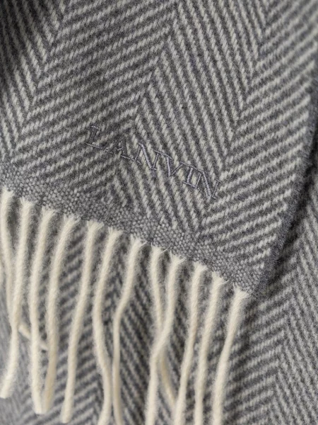 Lanvin sál női gyapjú szürke
