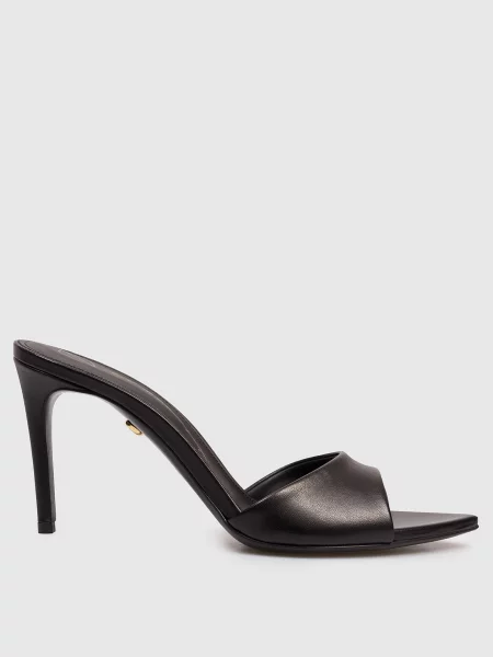 Шкіряні мюлі кольору Babe Pay Pls чорного