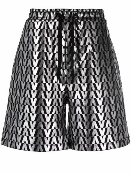 Pantaloni scurți Valentino Garavani negru