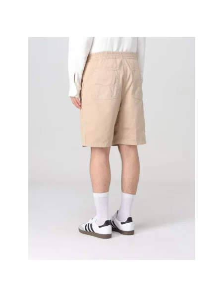 Carhartt Wip Szorty Mężczyzna L Spodnie Relaxed Fit beżowy