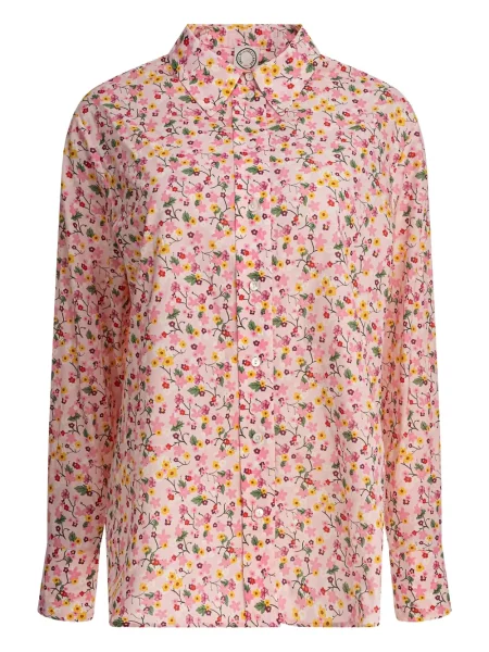 Cămașă Ines De La Fressange cu model floral roz