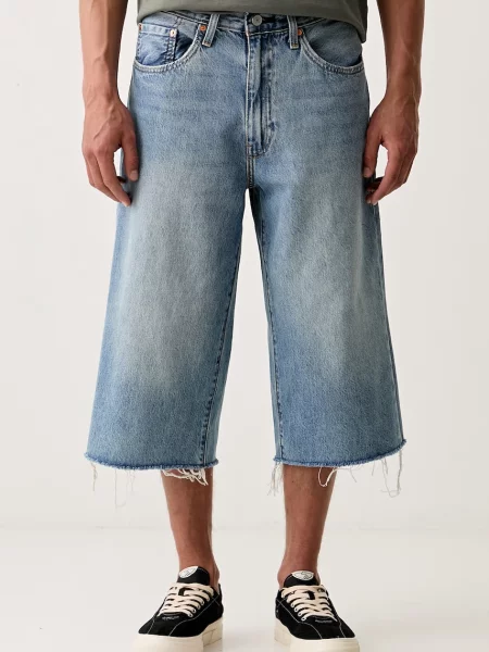 Levi's σορτς Ανδρικά ντένιμ BAGGY CAPRI μπλε