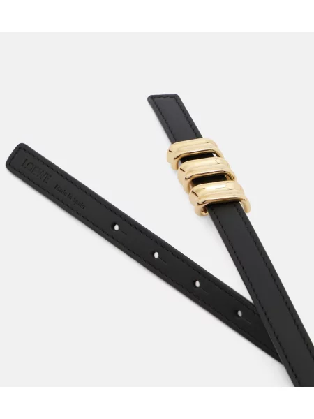 Cu centură curea Loewe din piele negru