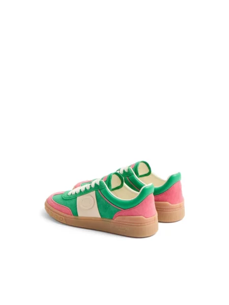 Sneakersy Valentino Garavani sznurowane skórzane różowe