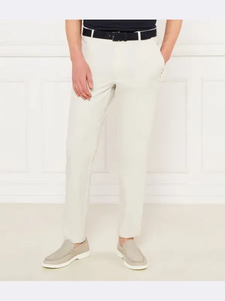 BOSS BLACK Nadrág P-Kane-Zip | Tapered fit fekete
