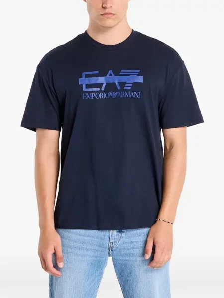 Tricou Ea7 Emporio Armani cu imagine albastru
