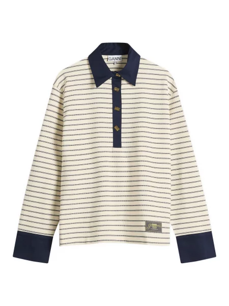 Polo Ganni z dżerseju