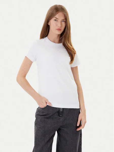 PINKO Tricou Bussolotto alb