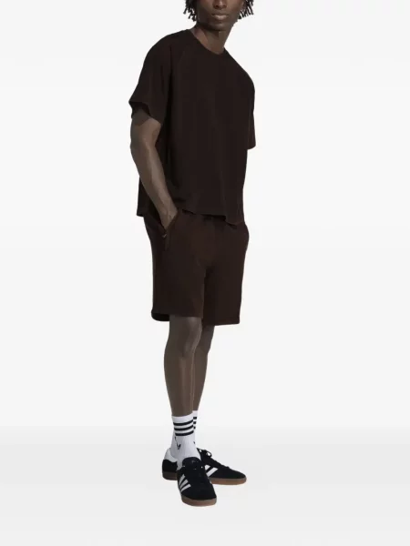 Ριγέ μπλούζα Adidas με κέντημα από διχτυωτό μαύρο