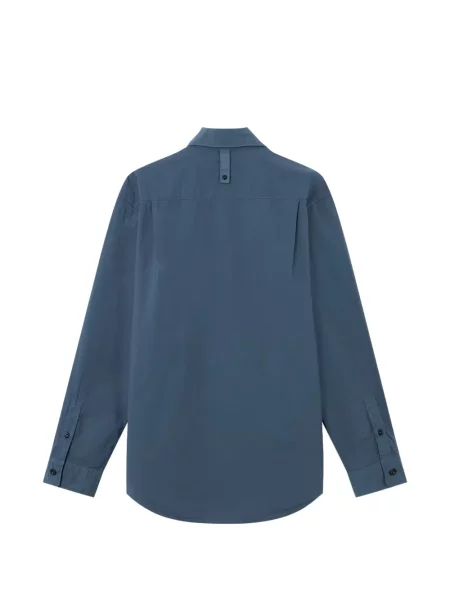 Cămașă Stone Island cu broderie albastru