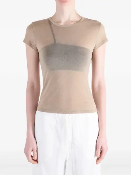 Scurt tricou Paloma Wool de lână maro