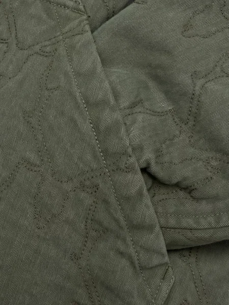 Geacă South2 West8 cu model herringbone verde
