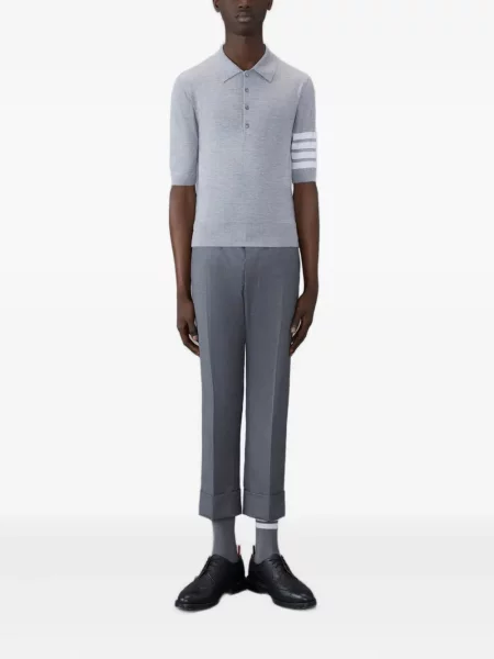 Polo Thom Browne cu dungi gri