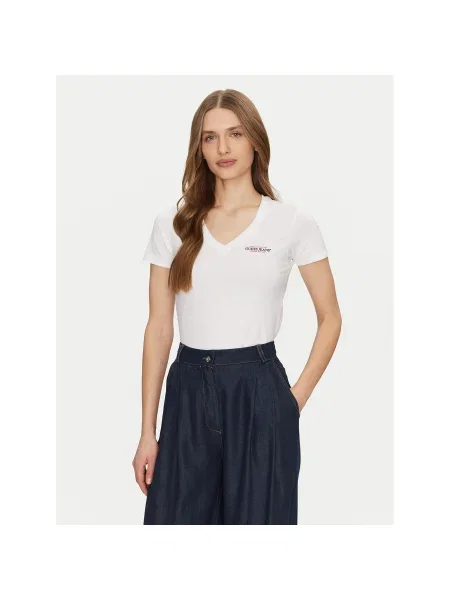 Guess Jeans Póló Slim Fit fehér