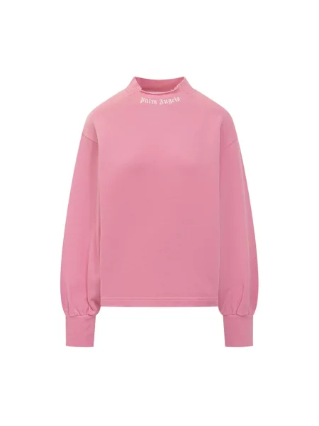 Top Palm Angels z rękawami balonowymi różowy