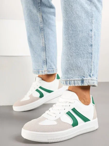 Sneakers Setinora cu verde alb