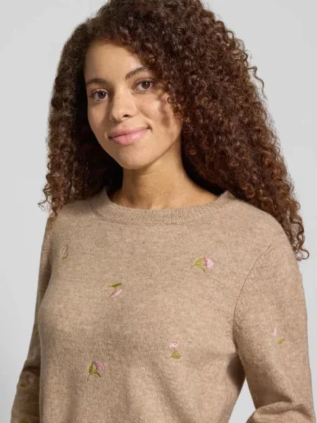 Sweter o kroju regular fit z dodatkiem wełny model SHINE' Only