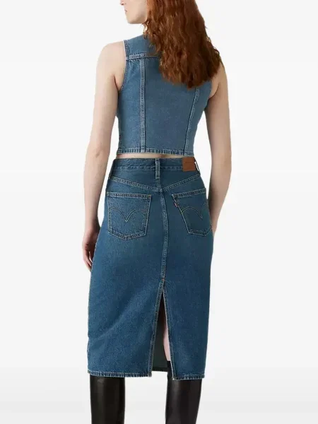Blugi Levi's® până la genunchi cu crăpătură cu 5 buzunare gri