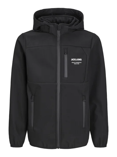 Jack & Jones Junior Geacă de primăvară-toamnă JJTheo negru alb