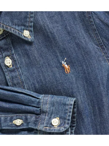 Τζιν φόρεμα Polo Ralph Lauren μπλε