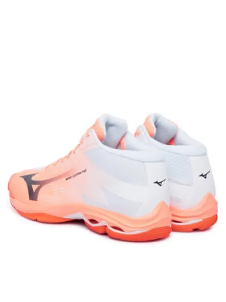 Mizuno Batai uždaroms aikštelėms Wave Lightning Pro Mid Koralų
