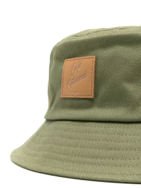 Pălărie Maison Kitsune cu aplicații verde