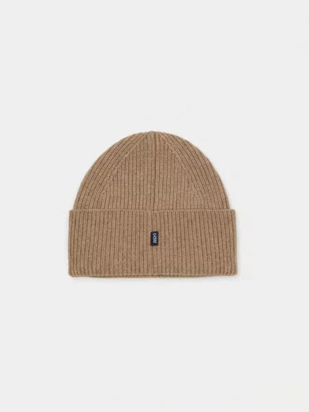GOBI Cashmere Căciulă Ribbed Chunky Beanie taupe gri