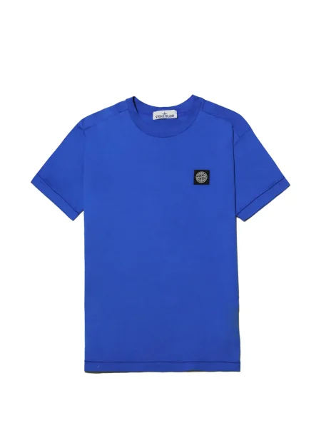Tricou Stone Island cu strasuri albastru