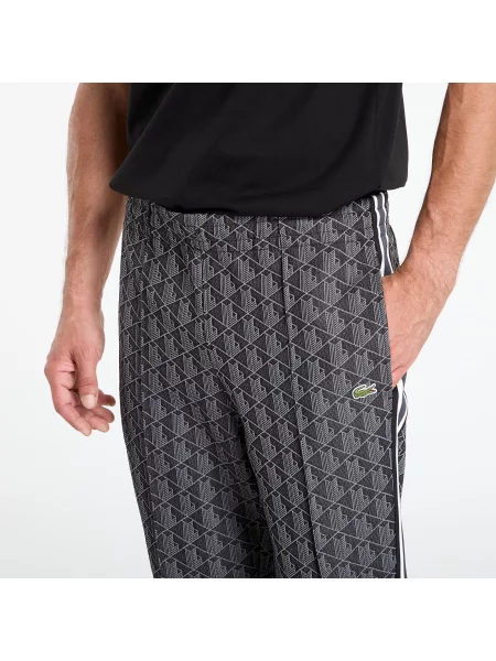 Spodnie Lacoste Paris Monogram szare S czarne