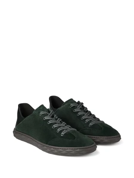 Маратонки Jimmy Choo с връзки с дантела зелено