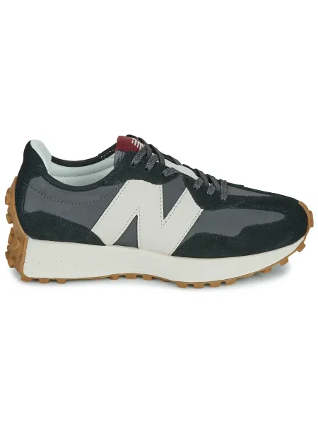 Semišové tenisky New Balance 327 čierna