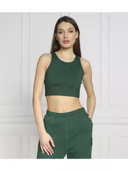 Tommy Sport Top MID INTENSITY MONOGRAM zöld
