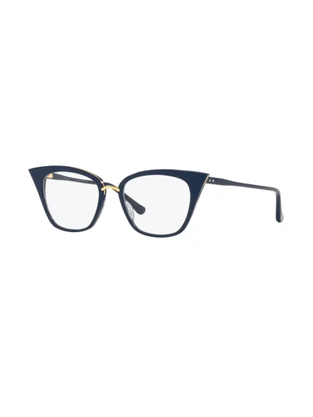 Okulary owalne Dita Eyewear niebieskie