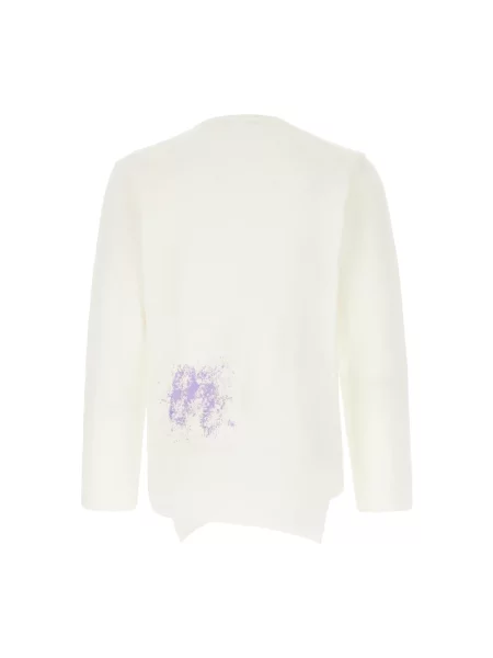 Dzianinowy sweter Comme Des Garcons biały