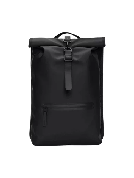 Plecak miejski Rains Rucksack Rolltop W3 17 l black czarny