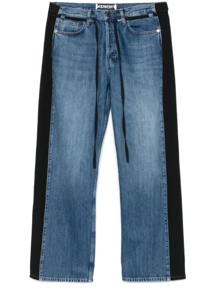 Spodnie Frenken w paski niebieskie