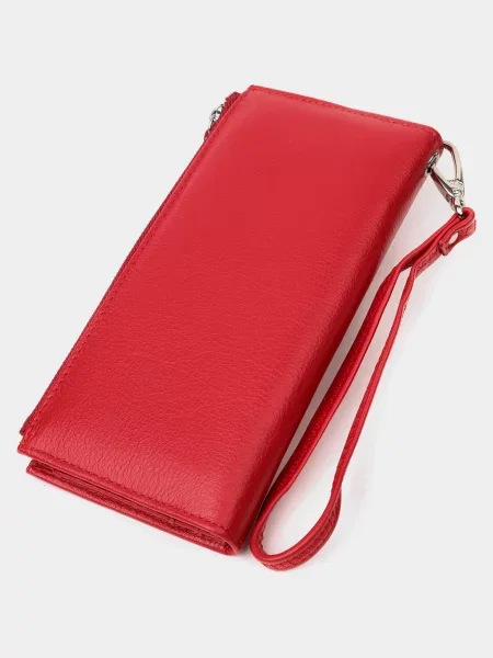 ST Leather Accessories Гаманець Шкіра червоний