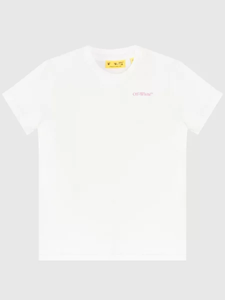 Футболка з принтом емблеми Off-white біла