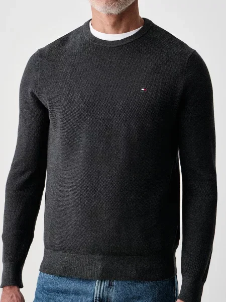 Tommy Hilfiger пуловер мъжки от сиво