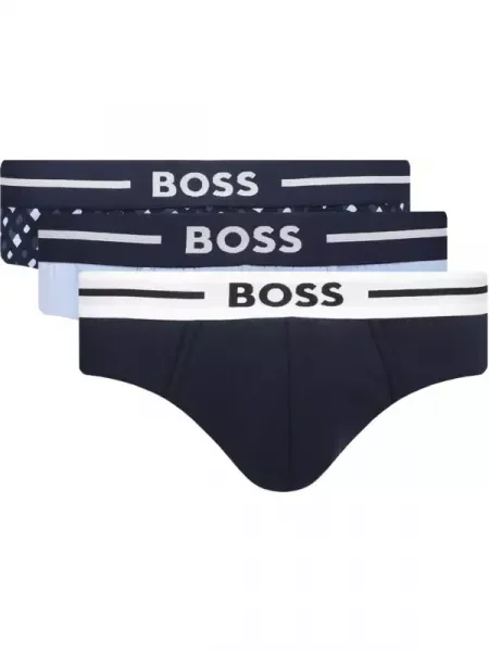 BOSS BLACK 3 db-os bugyi szett HipBr 3P Bold Design fekete