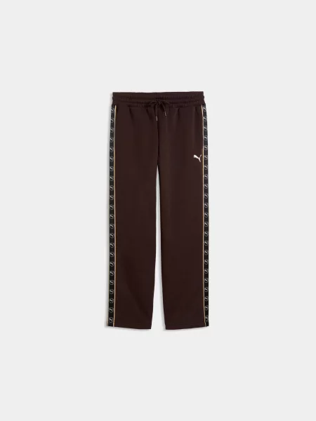 Спортивні штани PUMA Ess Elevated Tape Relaxed Sw комбінований верх коричневий