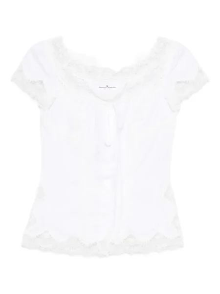 Bluză Ermanno Scervino din dantelă alb