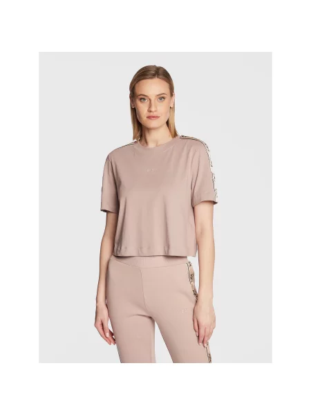 Guess Majica Relaxed Fit roza