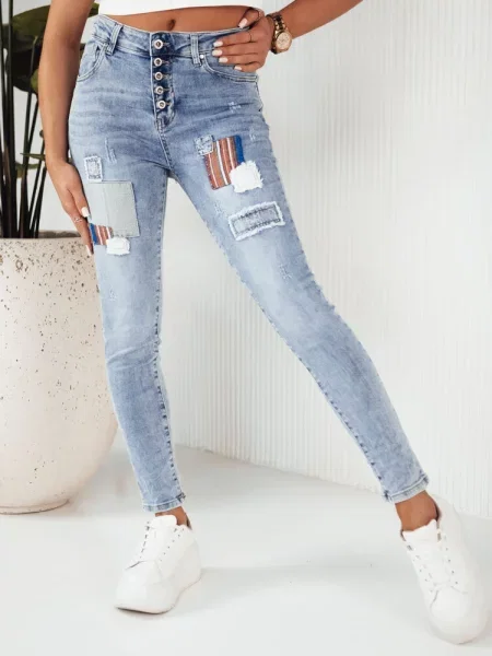 Spodnie jeansowe LALUNA Dstreet niebieskie