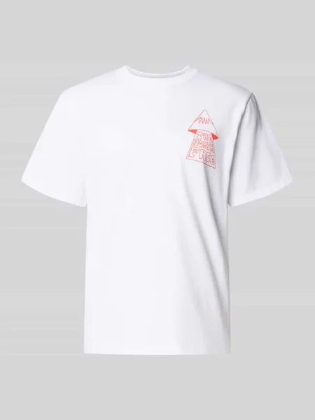 T-shirt z nadrukiem z motywem model MOUNTAIN PLAY' The North Face biała
